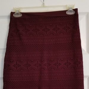 WHBM purple pencil skirt xsp NWOT